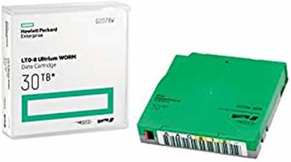 Picture of Hewlett Packard Enterprise LTO Ultrium Worm 8-12 TB / 30 TB - Write-on Labels - Green