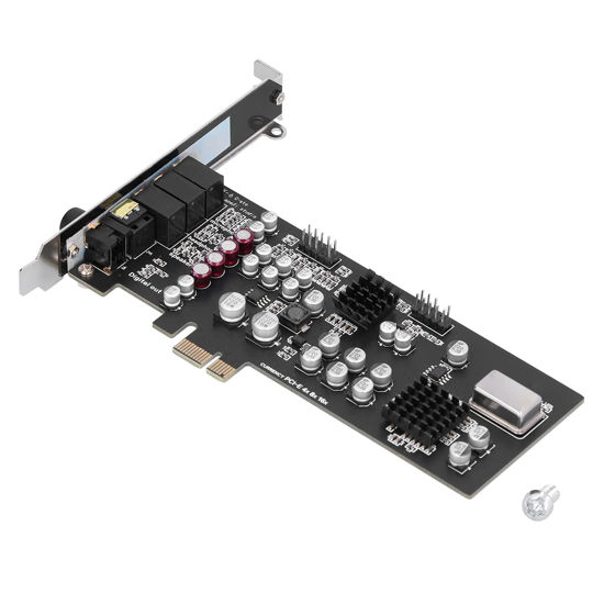 Picture of AXF-8 Professional Internal, External Components External Sound Cards Sound Card Digital Coaxial Audio Module PCI‑E DTS 7.1 Channel for Game Movie Music