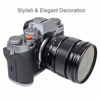 Picture of Foto&Tech 3 Piece Soft Shutter Release Button Compatible with Fuji X-T20 X-T10 X-T3 X-PRO2 X-PRO1 X100F X100T X-E2S X-E3 X-E2, Sony RX1R II RX10 IV III, Lecia M10 M9, Nikon Df M2 F3 (Orange)