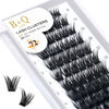 Picture of Lash Clusters D Curl 8-16MIX DIY Eyelash Extensions 72 Clusters Lashes B&Q LASH Eyelash Clusters Eyelash Extensions Volume Wispy Individual Lash Clusters at Home Lash Extensions (B29,D-8-16MIX)