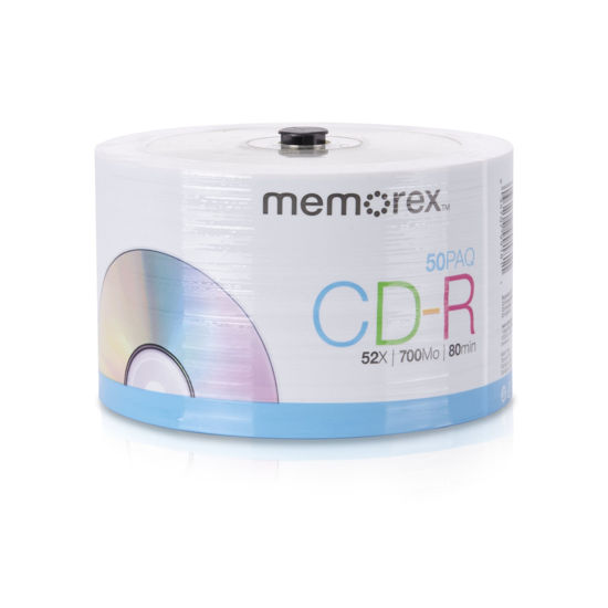 Picture of Memorex 700MB 52X CDR ECO Spindle, 50 Pack (32020031756)