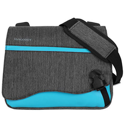 Picture of Wave Anti-Theft Sky Blue Messenger Bag for NuVision Tablet PCs Up to 10.8inch