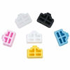 Picture of VizGiz 24 Pack Ethernet Hub RJ45 Dust Cover Plug Cap RJ-45 Port Jack Lock Blocker Plugs Anti-Dust Protector for Router Laptop Computer PC USB Adapter Stick DAC Network Switches