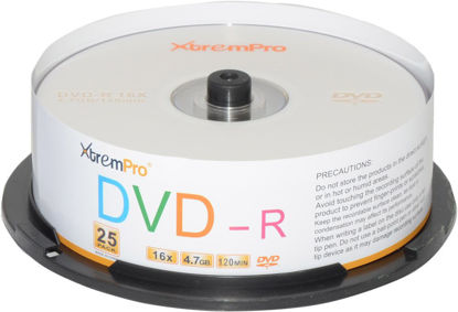 Picture of XtremPro DVD-R 16X 4.7GB 120Min DVD 25 Pack Blank Discs in Spindle - 11031