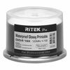 Picture of 300 Pack Ritek Pro (Professional Grade) DVD-R 16X 4.7GB AZO Dye (MID MXL RG04) Watershield Water Resistant Glossy White Inkjet Hub Printable Blank Recordable Disc