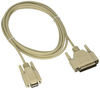 Picture of C2G 02519 DB9 Female to DB25 Male Serial RS232 Modem Cable, Beige (10 Feet, 3.04 Meters)