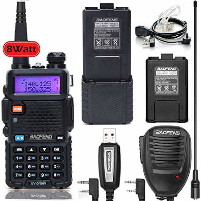 BaoFeng Radio UV-5R Ham Radio (6 Pack) 144-148Mhz/420-450Mhz + 1pcs  TIDRADIO Driver Free Programming Cable + 12pcs 1800mAh Batteries BaoFeng  Walkie