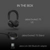 Picture of Jabra Evolve2 75 Wireless Headset Stereo UC with Stand, Bluetooth Dongle, Compatible with Zoom, Webex, Skype, Smartphones, Tablets, PC/MAC, 27599-989-989, Global Teck Gold Support Plan Included