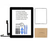 Picture of Compatible with Black Touch Screen Replacement Glass Replacement Digitizer Assembly Kit for iPad 4 2012 9.7 inch Model A1458 A1459 A1460 with Home Button, Camera Bracket, Adhesive, Tool Kits