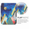 Picture of kwmobile Case Compatible with Kobo Clara HD - Case PU e-Reader Cover - Moon and Mountains Gold/Coral/Dark Blue