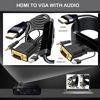 Picture of HDMI to VGA Adapter 12FT,with Audio HDMI to VGA Converter HDMI Cable to VGA with Audio, Active Male HDMI-VGA Out Lead Video Adattatore Cord for Computer,Laptop,Projector