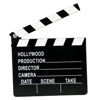 Picture of Film Clapper Board Wooden Movie Clapboard Coating Board Slate Action Scene Clapperboard 7.8x7 inch Film