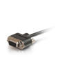 Picture of C2G 52175 Serial RS232 DB9 Null Modem Cable with Low Profile Connectors F/F, in-Wall CMG-Rated, Black (6 Feet, 1.82 Meters)