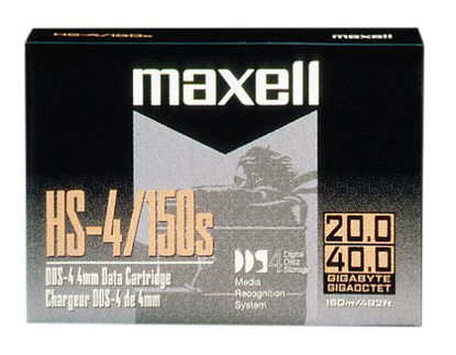 Picture of Maxell HS-4/150S 20/40GB DAT 4MM 150M Data Cartridge, 1 Pack