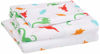 Picture of Amazon Basics Kid's Sheet Set - Soft, Easy-Wash Lightweight Microfiber - Twin, Multi-Color Dinosaurs