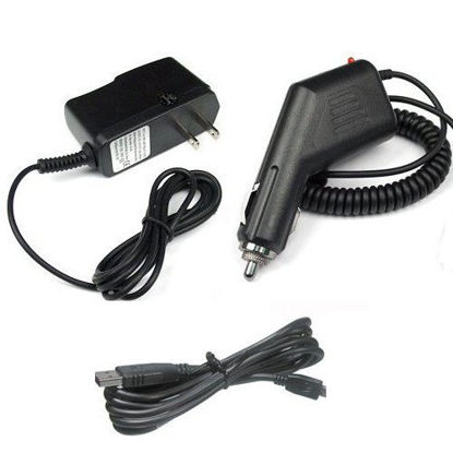 Picture of Garmin GPS Nuvi 255w Accessory Bundle - Car Charger + Home Travel AC Charger + USB Data Cable