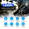 Picture of LEXIN 1pc FT4 PRO Motorcycle Bluetooth Headset Featuring Integrated Headlamp with SoS Mode, Amazing Audio, Helmet Intercom Communication System with Type-C Quick Charge for Snowmobile/ATV/Off Road