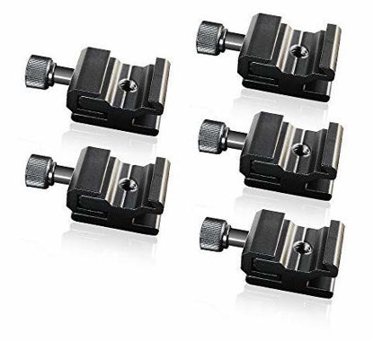 Picture of LimoStudio 5Pcs Hot Shoe Flash to Bracket/Stand Mount Adapter Trigger with 1/4" Female Thread, AGG1624