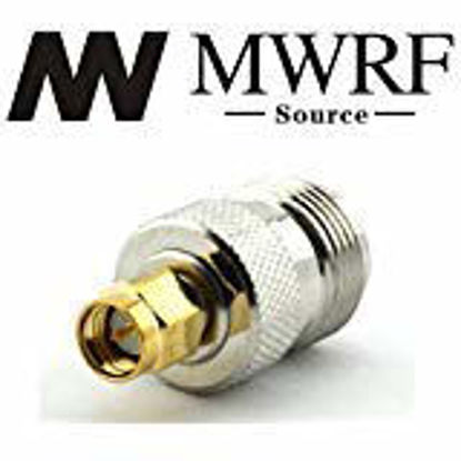 Picture of MWRF 2PCS N Female to SMA Male Connector RF Coax Coaxial Adapter; Wi-Fi Adapter