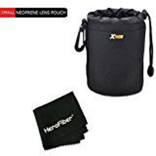 Picture of Xtech Small Soft Neoprene Lens Pouch for Canon EF 50mm f/1.8 STM Lens, Canon EF-S 24mm f/2.8 STM Lens, Canon EF 40mm f/2.8 STM Lens, Canon EF 50mm f/1.8 II Camera Lens and All Small Size Lenses