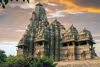 Picture of Leyiyi 7x5ft Photography Background Kandariya Mahadeva Temple Backdrop Vintage Medieval Hindu Temple Indian Resort Khajuraho Temples Ancient Marque Sunset Blue Sky Photo Portrait Vinyl Studio Prop