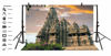 Picture of Leyiyi 7x5ft Photography Background Kandariya Mahadeva Temple Backdrop Vintage Medieval Hindu Temple Indian Resort Khajuraho Temples Ancient Marque Sunset Blue Sky Photo Portrait Vinyl Studio Prop