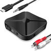 Picture of Bluetooth Receiver Transmitter 5.0, 2-in-1 Bluetooth Adapter Mini Portable RCA & 3.5mm AUX Compatible, Low Latency Bluetooth Audio Devices for TV PC Wired Speakers Car Sound System