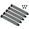 Picture of Mutai PCI Slot Cover 5PCS Black PCI Bracket Vented Slot Covers Hard Steel Dust Filter Blanking Plate with Screws for Computer Cases