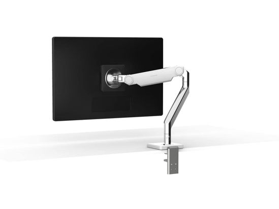 Picture of Humanscale - M21CMWBTB - M2.1-Single Mtr, Clamp Mt (Alum/wht)