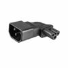 Picture of uxcell AC110-250V 10A Male IEC320 Male C14 to Female C5 Power Socket Adapter for Cord Connector 2 Pcs