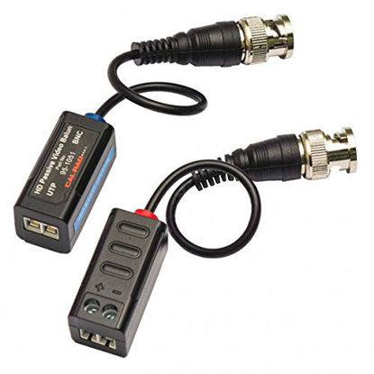 Picture of Calrad Electronics Passive HD Single Channel Video Balun (CVI, TVI, Analog Video) with 3 Pigtail