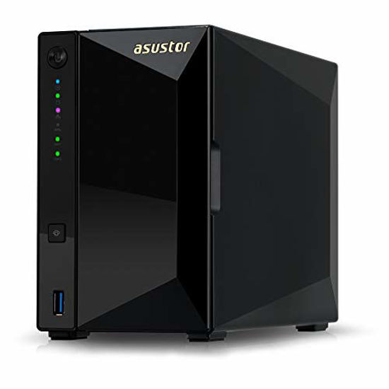 Picture of Asustor AS4002T | Personal Cloud | 1.6GHz Dual-Core, 2GB RAM DDR4, 10GbE Port | Network Attached Storage NAS (2-Bay Diskless)