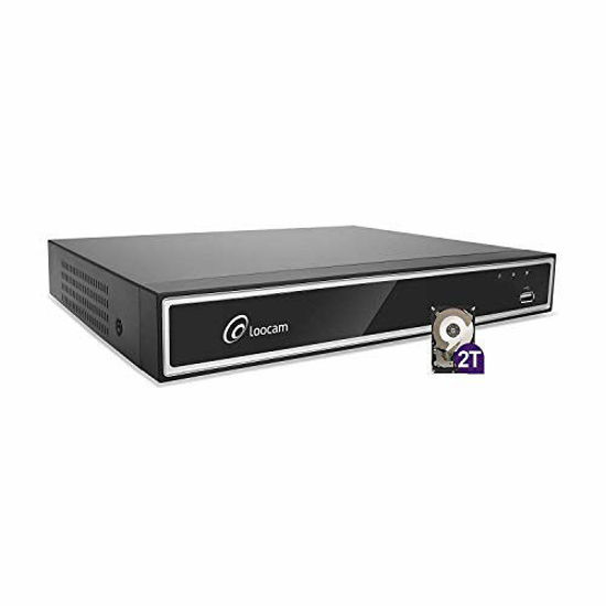 Picture of Loocam 16 Channel 4-in-1 1080p Security Standalone DVR, DVR Surveillance System for Analog/AHD/TVI/CVI Cameras, Motion Detection, Mobile Remote Control, Email Alarm, Pre-Installed 2TB