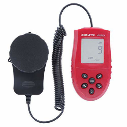 Picture of Light Meter Digital Illuminance Meter Handheld Digital Light Meter, HS1010A Auto-Ranging Portable Meter Photometer