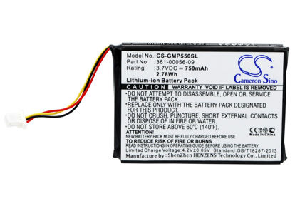 Picture of Replacement Battery for Garmin 010-11925-10, Pro 550 Dog Training, Pro 550 Receiver, Pro 550 Trashbreaker, Pro 70 Dog Training, Pro 70 Receiver, Pro 70 Trashbreaker, Pro Trashbreaker, PT 10