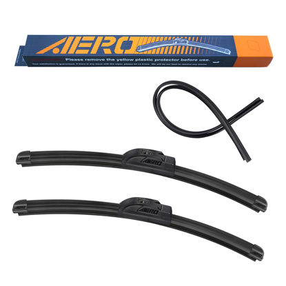Picture of AERO Voyager 26" + 12" OEM Quality Premium All-Season Windshield Wiper Blades with Extra Rubber Refill + 1 Year Warranty (Set of 2)