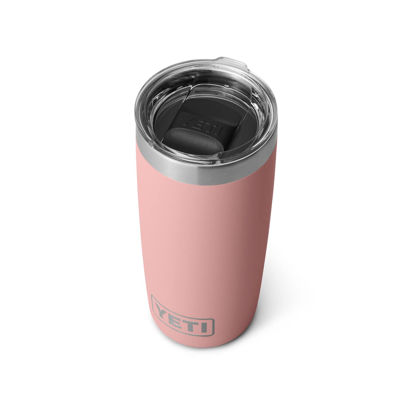 Picture of YETI Rambler 10 oz Tumbler, Stainless Steel, Vacuum Insulated with MagSlider Lid, Sandstone Pink