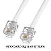 Picture of Phone Cord 50FT, Landline Telephone Cable with RJ11 Plug, Includes Telephone Inline Coupler RJ11 Splitter and 20pcs Cable Clips(White)