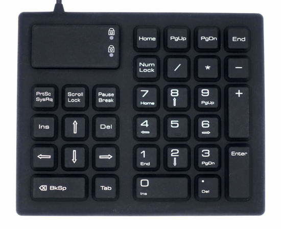 Picture of DSI Portable Silicone 32 Key Numeric Keypad Rigid Waterproof KP-JH-SFR33