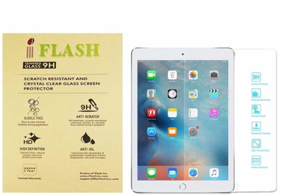 Picture of iFlash 2 Pack Tempered Glass Screen Protector For Apple iPad 9.7 Inches 2018, 2017, iPad Pro 9.7 Inch, iPad 5th, 6th Generation, iPad Air, iPad Air 2, (NOT FOR iPad Air 3) - Crystal Clear