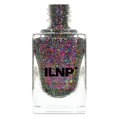 Picture of ILNP Kaleidoscope - Purple, Magenta, Green, Gold, Turquoise Ultra Chrome Color Shifting Flakie Nail Polish