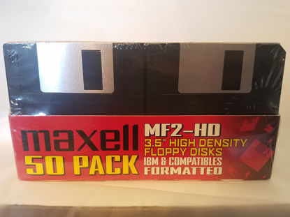 Picture of Maxell 3.5IN MF2HD Pre-Formatted Floppy (50-Pack)