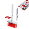 Picture of Keyboard Cleaner, 5 in 1 Keyboard Cleaning Brush Kit Soft Brush, Keyboard Cleaner Dust Remover Key Puller, Computer Cleaning Tools Multifunctional Pen (Red)