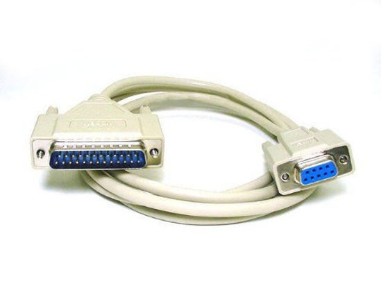 Picture of Monoprice 100480 10-Feet Null Modem DB9F/DB25M Molded Cable (100480)