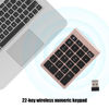 Picture of ASHATA Numeric Keypad,22 Keys Numeric Keypad USB 2.4G Wireless Mini Ergonomic Keyboard with Receiver,Support for Android, for Windows, for Mac OS Systems.(Rose Gold)