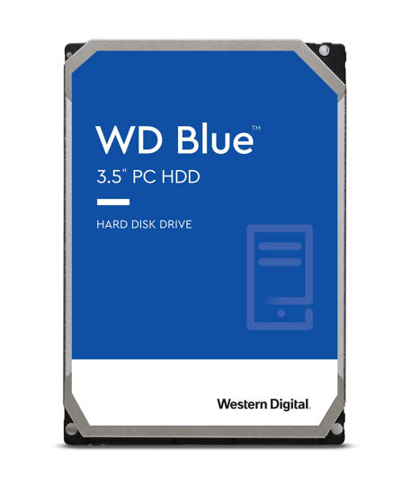 Picture of Western Digital 4TB WD Blue PC Internal Hard Drive HDD - 5400 RPM, SATA 6 Gb/s, 64 MB Cache, 3.5" - WD40EZRZ