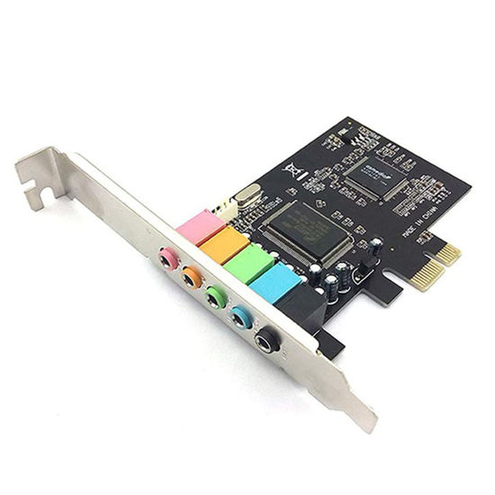 Picture of FDSF 5.1 Internal Sound Card for Windows 10 with Low Profile Bracket, 3D Stereo PCI-E, CMI8738 Chip 32/64 Bit Sound Card PCI, 500154344