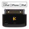 Picture of KOKKIA i10 (Black) : Apple MFi Certified Bluetooth Splitter Transmitter (to 2 Stereo Receivers).Compatible to Apple iPod,iPhone,iPad with 30-pin connector.Compatible streaming to 2 Sets Apple AirPods.