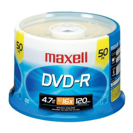 Picture of DVD-R Discs, 4.7GB, 16x, Spindle, Gold, 50/Pack, Sold as 1 Package