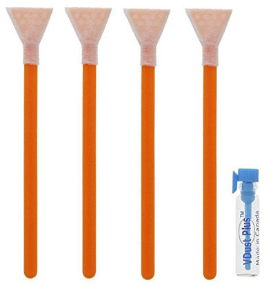 Picture of Visible Dust EZ Sensor Cleaning Kit with 1 ml VDust Plus Liquid Cleaner &4 DHAP (orange) 1.6" size Swabs